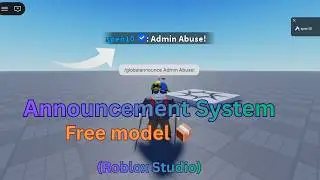 Global Announcement Messages | Roblox Studio System Tutorial | 📦 Open-Source Model | 