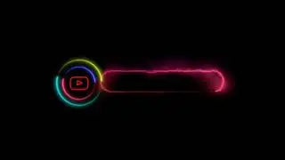 Youtube Neon Logo | Youtube Neon Logo Black Screen | Neon Youtube Logo No Copyright
