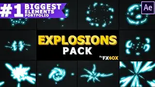 2D Explosion Elements | After Effects Free Template