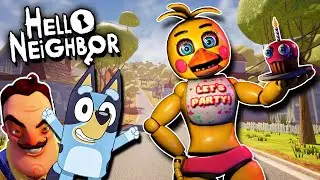 BLUEY vs TOY CHICA in Hello Neighbor #helloneighbormod #helloneighbor