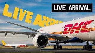 WITNESS Boeing 777 DHL Flight TOUCHDOWN at Edinburgh Airport!