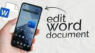 How to Edit Word Document in Android Phone (tutorial)