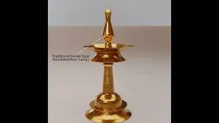 Kerala Style Floor Lamp Nilavilakk 3D Model Teaser
