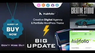Hubfolio WordPress Theme: Elevate Your Website within a few seconds! 🚀