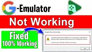 Google play games emulator not opening | Best android game emulator for pc | Fixed 100% Working