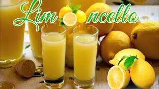 Homemade Limoncello (Italian lemon liqueur) recipe ☆ Maryana Recipe (+Eng. Sub.)