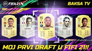 MOJ PRVI FIFA 21 DRAFT!!