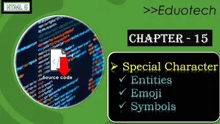 HTML Tutorial: Html Entities | Html Symbol | Html Emoji Code | Web development tutorial chapter #15
