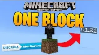 COMO DESCARGAR ONE BLOCK MINECRAFT BEDROCK EN  PC