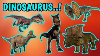 Carnotaurus, Dilophosaurus, Ceratosaurus, Chasmosaurus, Deinonychus, Corythosaurus, Camarasaurus..!!