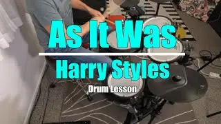 As It Was Drum Lesson - Harry Styles