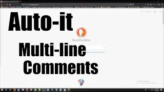 Autoit: Multiline comments