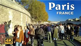 Paris is back to life | Paris Crowded Streets - Autumn 2021 | Walking Tour [4K UHD]