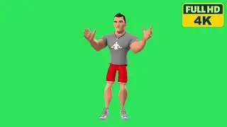 3D Fitness Guru: Animated Workouts with Green Screen Magic| 