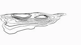 Topographical Map of Hawaii - Made in Blender Grease Pencil