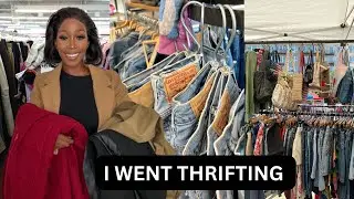 I WENT THRIFTING | WINTER CLOTHES TRY ON HAUL 2024