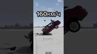 Honda Accord Crash Test - BeamNG.Drive #shorts