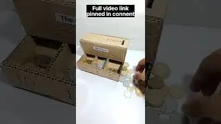 Make a Coin Sorting Machine With Cardboard #shorts #theprince #coin