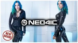 Trying on Neo4ric Dark Rave Wear - Shiny black clubbing Fashion