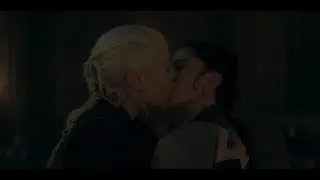 Rhaenyra Kisses Mysaria scene in House of the Dragon