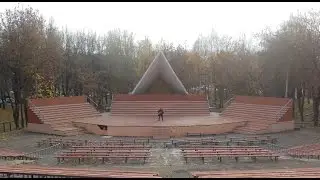 "Оранжевые цветы" - выступление на стадионе "Зелёный театр", (г. Псков)