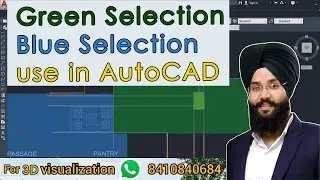 AutoCAD Cross Window Selection | Important for Beginners