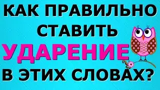 ТЕСТ НА ПРАВИЛЬНОЕ УДАРЕНИЕ📚 РУССКИЙ ЯЗЫК📚 ПРОВЕРЬТЕ СЕБЯ 