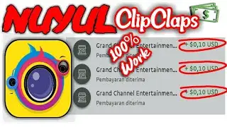 CARA NUYUL APLIKASI ClipClaps Dapatkan Saldo Paypal Secara Gratis