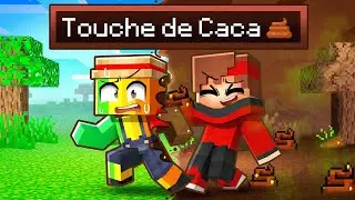 Minecraft mais tout ce que je touche devient du CACA !