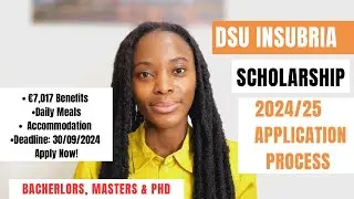 DSU INSUBRIA SCHOLARSHIP 2024/25 COMPLETE APPLICATION PROCESS|€7,017 BENEFITS| SCHOLARSHIPS IN ITALY