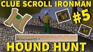 IT'S RAINING UNIQUES! - Clue Scroll Ironman #5 (Hound Hunt)