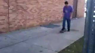 Ollieing off the curb