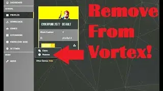 How To Unmanage A Game In Vortex Mod Manager
