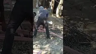 man firing up his sugondese nuts