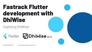 Fastrack #flutter development with #DhiWise