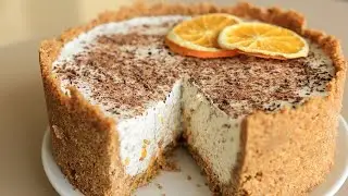 Без выпечки! Очень просто и вкусно! Нежный Апельсиново-шоколадный чизкейк!