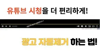 유튜브광고 자동으로 날라가는 초간단 꿀팁! 유튜브광고제거 / 유튜브 프리미엄 [딸기티비]
