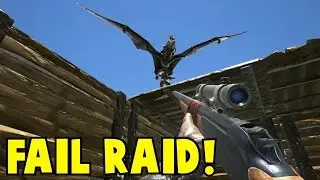 Ark Survival Evolved Epic Fail Base Raid!