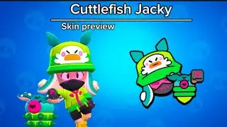 Brawl stars | Cuttlefish Jacky skin preview video