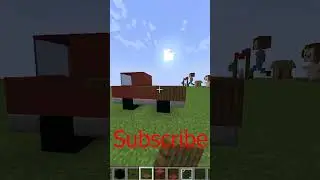 Minecraft: How to build a farming truck #minecraftshorts #farming #truck