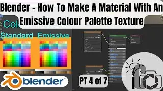 Blender - How To Make A Material With An Emission Colour Palette Texture