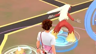 Caught wild weather boosted high cp blaziken in pokemon go.