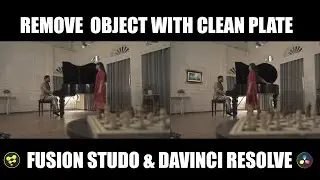 Remove Object With Clean Plate Fusion Studio & Davinci Resolve (IN HINDI) ( A Harric Productions )