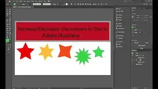 Increase/ Decrease the corners of Star Tool in Adobe Illustrator