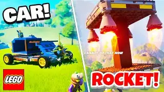 How To Make A CAR in LEGO Fortnite!
