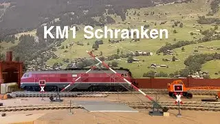 KM1 Gauge 1 Model Railway Moving Train Gates Installed