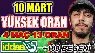 İDDAA YÜKSEK ORAN TAKTİKLERİ 10 MART 2024 İDDAA TAHMİNLERİ