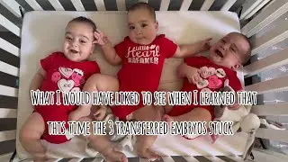 What I would have liked to see when I learned that this time the 3 transferred embryos stuck …