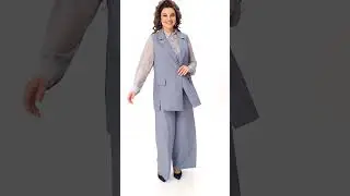 Костюм 1255 серый Кокетка и К