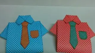 Art and Craft: How to make Shirt Card / Father's day card/ Teacher's day card